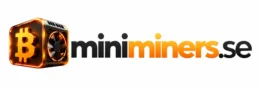 Miniminers.se – logotyp med Bitcoin-miner